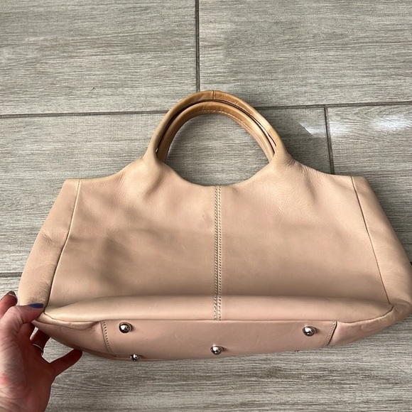 Tod’s Shopping Media Leather Two Way Bag Tan GUC - Picture 10 of 17